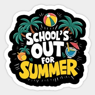 Last Day of School out for summer Sticker